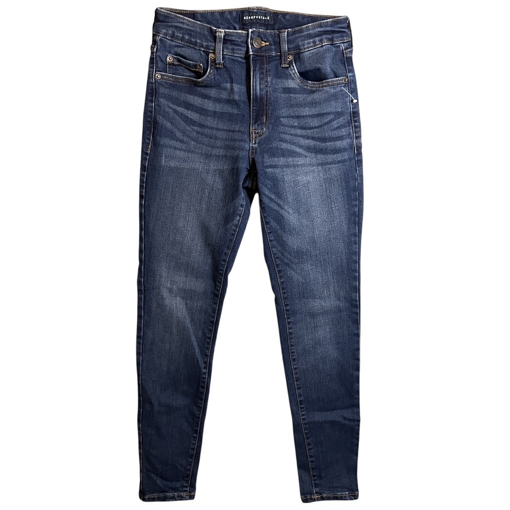 Aeropostale High Rise Jegging Women's Size 6 Reg‎ Dark Wash Blue Denim Jeans